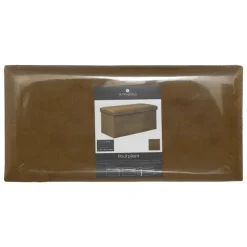 Atmosphera Poef/hocker - Opvouwbaar - Okergeel - 76 x 38 x 38 cm