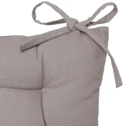 Atmosphera Stoelkussen - grijs - katoen - 36 x 36 x 4 cm