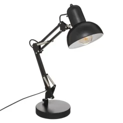 Atmosphera Tafellamp/bureaulamp Design Light Classic - zwart