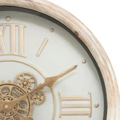 Atmosphera Wandklok/muur klok Florence - Vintage Wood - D50 cm