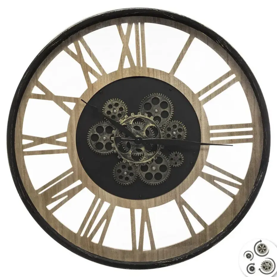 Atmosphera Wandklok/muur klok - Vintage - Dia 57 cm