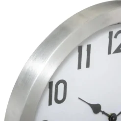Atmosphera Wandklok/muur klok Home Data - metaal - D40 cm