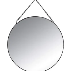 Atmosphera Wandspiegel set - 3 st - rond - zwart - metaal