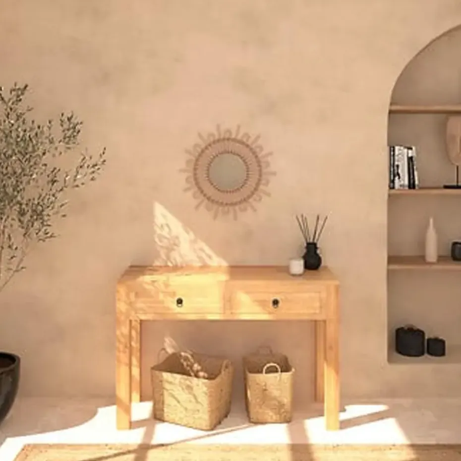 Atmosphera Wandspiegel Sun - Boho/ibiza stijl - rotan - 50 cm