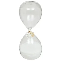 Atmosphera Zandloper - decoratie/tijd - 30 minuten - wit zand