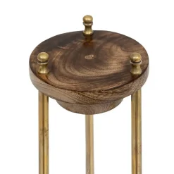 Atmosphera Zandloper - decoratie/tijd - 15 minuten - mango hout