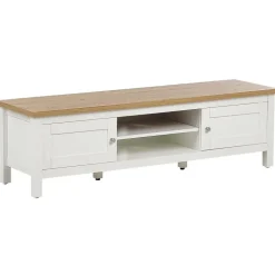 ATOCA - TV-meubel - Lichthout/Wit - MDF