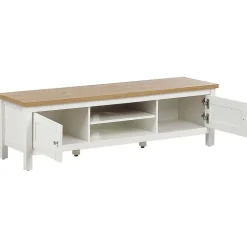 ATOCA - TV-meubel - Lichthout/Wit - MDF