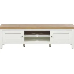 ATOCA - TV-meubel - Lichthout/Wit - MDF