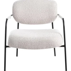 AUSVIKA - Fauteuil - Lichtbeige - Polyester