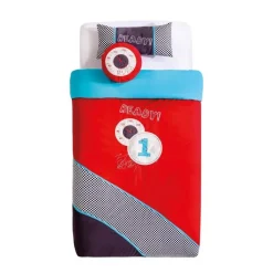 Autobed - Met logeerbed - 210x107x83 cm - Rood