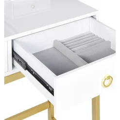 AUXON - Kaptafel - Wit - MDF