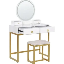 AUXON - Kaptafel - Wit - MDF