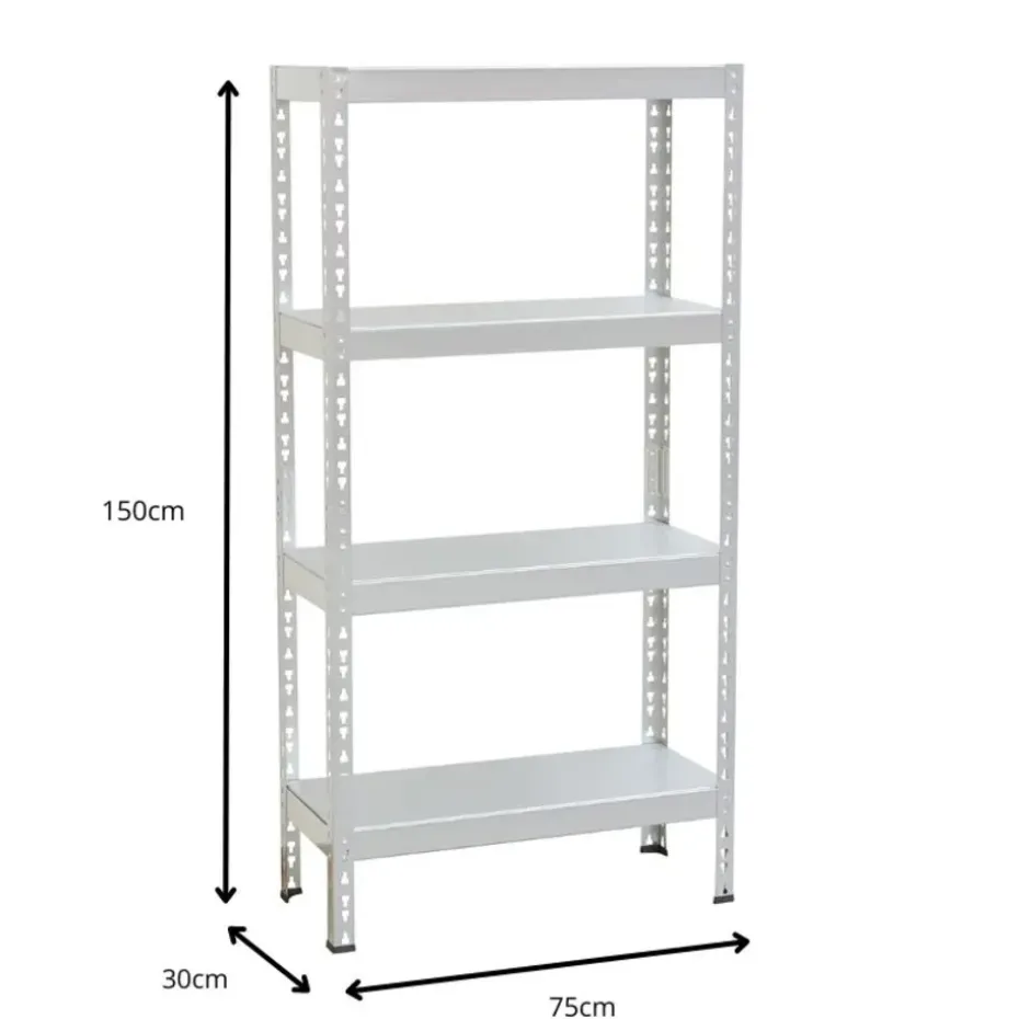 Avasco Stellingkast Metaal - Opbergrek Solid 50 - 145x72,5x30 - wit