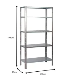 Avasco Stellingkast Metaal - Opbergrek Clicker 100 - 193x100x40 cm