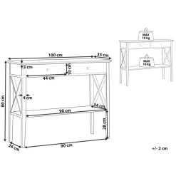 AVENUE - Consoletafel - Wit - MDF