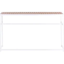 AVETRANA - Tuintafel - Wit - 150 x 50 cm - Staal