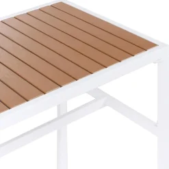 AVETRANA - Tuintafel - Wit - 150 x 50 cm - Staal