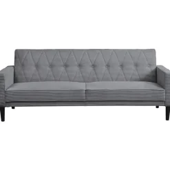 Avon - Slaapbank 3-zits in grijze ribstof