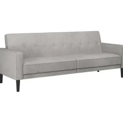 Avon - Slaapbank 3-zits in lichtgrijze stof