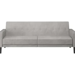 Avon - Slaapbank 3-zits in lichtgrijze stof