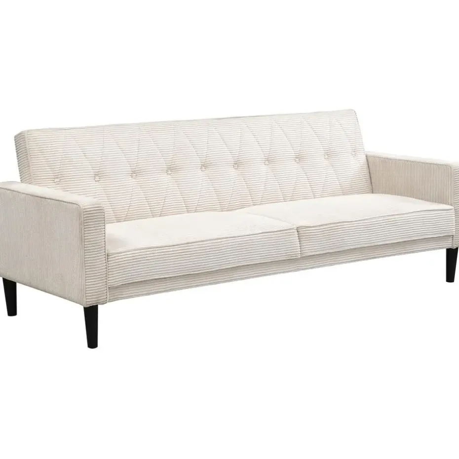Avon - 3-zits slaapbank in crèmekleurige stof