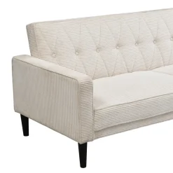 Avon - 3-zits slaapbank in crèmekleurige stof
