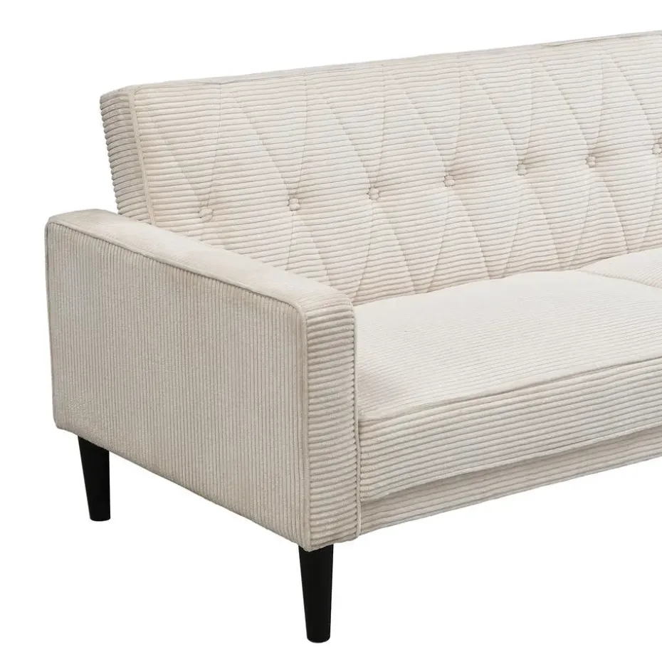 Avon - 3-zits slaapbank in crèmekleurige stof