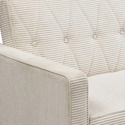 Avon - 3-zits slaapbank in crèmekleurige stof