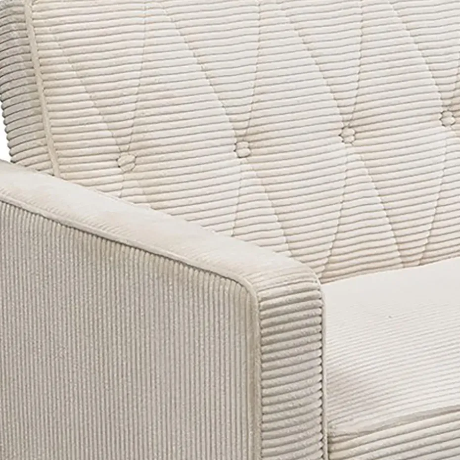 Avon - 3-zits slaapbank in crèmekleurige stof