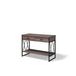 AYDEN - Consoletafel - Donkere houtkleur - Vezelplaat