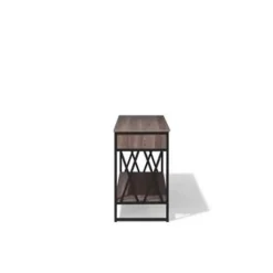 AYDEN - Consoletafel - Donkere houtkleur - Vezelplaat