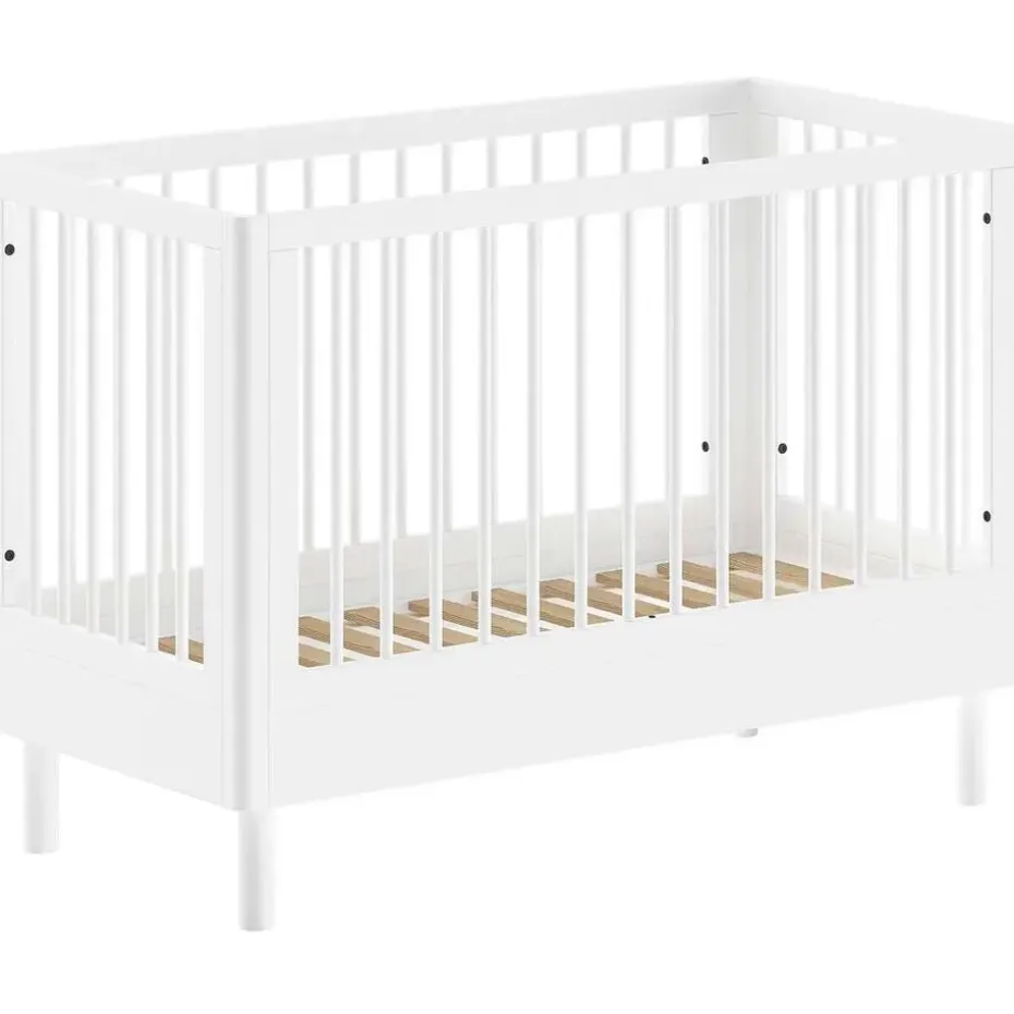 Babybed Forrest 60 x 120cm - verstelbaar - wit beukenhout