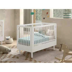 Babybed Forrest 60 x 120cm - verstelbaar - wit beukenhout