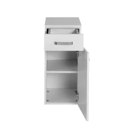 Badkamerkastje Bobbi 30cm 1 lade en 1 deur - wit