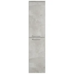 Badplaats Badkamerkast Saturnus 35 x 35 x 130 cm - Beton Grijs - Hangende