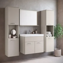 Badplaats Badkamermeubel Set Montreal XL 60 x 35 cm - Beige - Badmeubel met