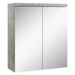 Badplaats Spiegelkast Toledo 60 x 20 x 60 cm - Beton Grijs - Badkamerkast