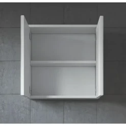 Badplaats Spiegelkast Toledo 60 x 20 x 60 cm - Wit - Badkamerkast Badkamer