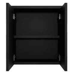 Badplaats Spiegelkast Toledo 60 x 20 x 60 cm - Zwart - Badkamerkast Badkamer