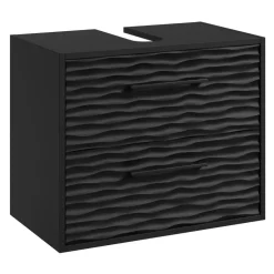 Badplaats Wastafel Onderkast Etna 60 x cm 35 cm x 50 cm - Mat Zwart -