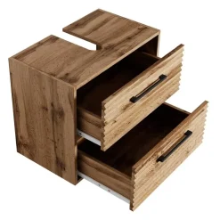 Badplaats Wastafel Onderkast Etna 60 x cm 35 cm x 50 cm - Eiken - Badkamerkast –