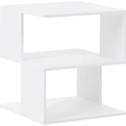 BAEUVAL - Nachtkastje - Wit - Vezelplaat