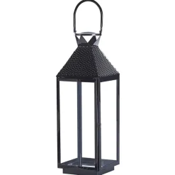 BALI - Lantaarn - Zwart - RVS