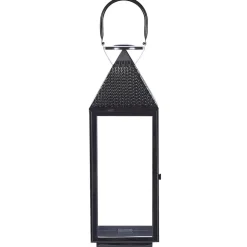 BALI - Lantaarn - Zwart - RVS