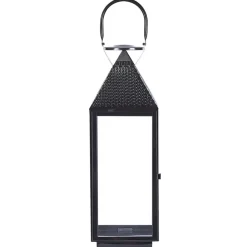 BALI - Lantaarn - Zwart - RVS