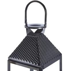 BALI - Lantaarn - Zwart - RVS