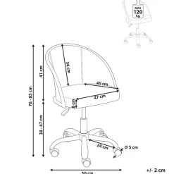 BALTIMORE - Bureaustoel - Bruin - Kunstleer
