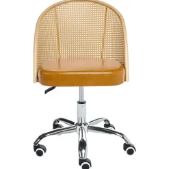 BALTIMORE - Bureaustoel - Bruin - Kunstleer