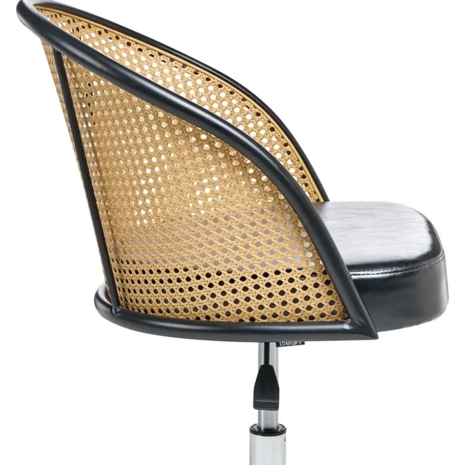 BALTIMORE - Bureaustoel - Zwart - Kunstleer